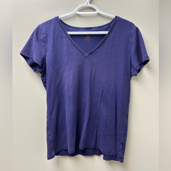 Joe Fresh Purple V Neck T Shirt - Picture 1 of 3